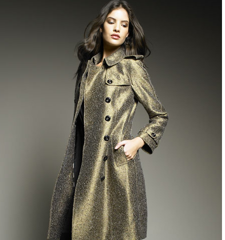 Golden Trench Coast From Burberry - Shy Magazine