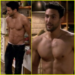 Noah Mills: Shirtless on '2 Broke Girls'! - Shy Magazine